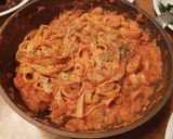 あり物で作ったトマトクリームパスタ作り方3写真