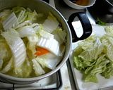 白菜とカニ缶の簡単スープ作り方3写真