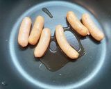 ソーセージ蒸しタマネギトッピング作り方3写真