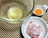 カルボナーラ風ごはん作り方1写真