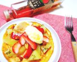 旬のフルーツdeごちそう★ホットケーキ♡作り方5写真