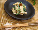 菜の花とタケノコの梅マヨネーズ和え作り方5写真