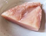 鶏胸肉と長芋のネバネバ赤しそマヨポン和え作り方1写真