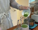 父の日に★米麴甘酒で抹茶ブラマンジェ作り方5写真