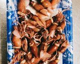 ホタルイカとサラダ春菊のスパイシー和え作り方1写真