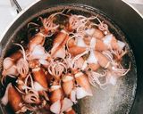 ホタルイカとサラダ春菊のスパイシー和え作り方2写真