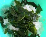 三陸産塩蔵わかめで食べる大根おろし♪作り方3写真