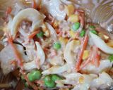 新玉ねぎと納豆のかき揚げ作り方3写真