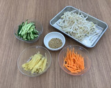 【大崎市】たくあんのごま和え【学校給食】作り方1写真