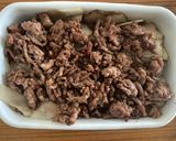 菊芋と甘辛そぼろの重ね焼き作り方6写真
