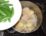 肉じゃがとスナップエンドウ♪簡単漢方薬膳作り方11写真