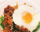 簡単♪時短カット野菜で野菜炒め丼作り方3写真