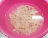 れんこんとおくらの梅おかか和え作り方1写真