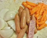 新ジャガ・新タマとソーセージのバター醤油作り方1写真