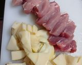 豚肉と竹の子の煮物作り方1写真