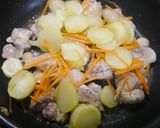簡単！黒酢生姜焼き　鶏ももブロッコリー作り方4写真