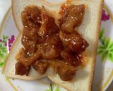焼き鳥缶で簡単☆チーズダッカルビトースト作り方3写真