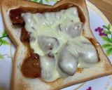 焼き鳥缶で簡単☆チーズダッカルビトースト作り方5写真