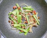 ベーコンとチンゲン菜の豆乳パスタ作り方3写真