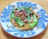 ベーコンとチンゲン菜の豆乳パスタ作り方6写真