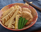 出汁が美味しい！たけのことがんもの煮物作り方5写真