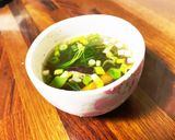 おかひじきともずくスープ♡作り方5写真