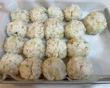 カニカマとゴロっと🦐海老の手毬寿司🍣作り方16写真