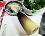 茹でたて筍で☆姫皮のおさしみ♪黄身酢あん作り方1写真