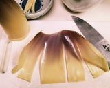 茹でたて筍で☆姫皮のおさしみ♪黄身酢あん作り方4写真