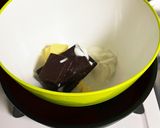 チョコスフレ☆焼き縮み無し湯煎焼きレシピ作り方2写真
