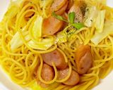 キャベツとウインナーのバター醤油パスタ作り方8写真