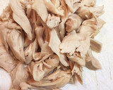 鶏ささみとのり佃煮の和風パスタ作り方1写真