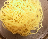 鶏ささみとのり佃煮の和風パスタ作り方2写真