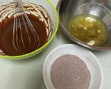 チョコスフレ☆焼き縮み無し湯煎焼きレシピ作り方5写真