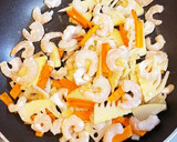 筍とエビの中華風根菜卵炒め作り方3写真