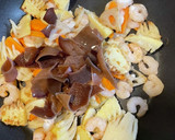 筍とエビの中華風根菜卵炒め作り方4写真
