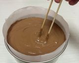 チョコスフレ☆焼き縮み無し湯煎焼きレシピ作り方16写真