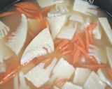 液味噌で美味しい筍炊き込みご飯ゴマ大葉添作り方3写真