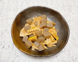 タケノコとこんにゃくのしょうが炒め作り方10写真