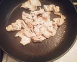 簡単☆水菜と豚肉の塩レモン焼きそば作り方2写真
