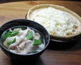 豚バラとネギの肉汁キシ（うどん）作り方5写真