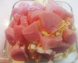 鶏むね肉とキャベツのレンジ蒸し作り方1写真