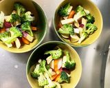 根菜茄子肉無簡単シチュー味温野菜サラダ作り方7写真