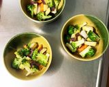 根菜茄子肉無簡単シチュー味温野菜サラダ作り方8写真