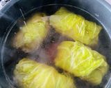 ロールキャベツ　コンソメ作り方9写真