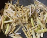 山うどの皮とミョウガ&新生姜の塩きんぴら作り方5写真