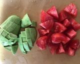 簡単♪アボカドとトマトの梅かつお和え作り方1写真