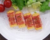 玉子焼のベーコン巻き作り方6写真