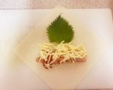 *チーズとろとろ♩ささみのピザ春巻き*作り方2写真