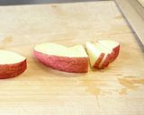 りんごを薔薇みたいにヨーグルト盛り付け作り方2写真